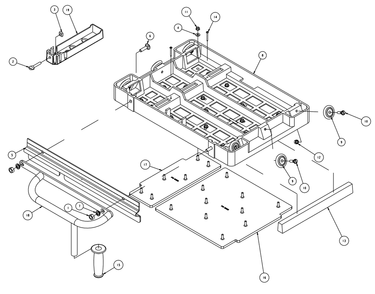 Section 14 Diagram and Parts List for MK-5010S 166929 MK Diamond Concrete Saw